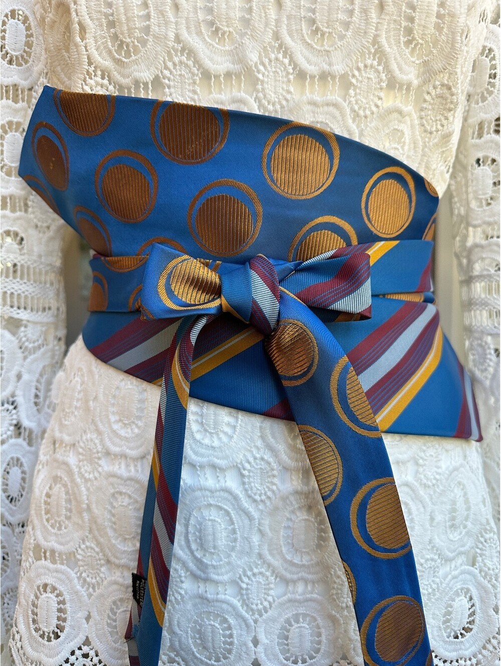 Upcycled Obi Wrap Belt | Corset Waist Belt | OOAK | OS |